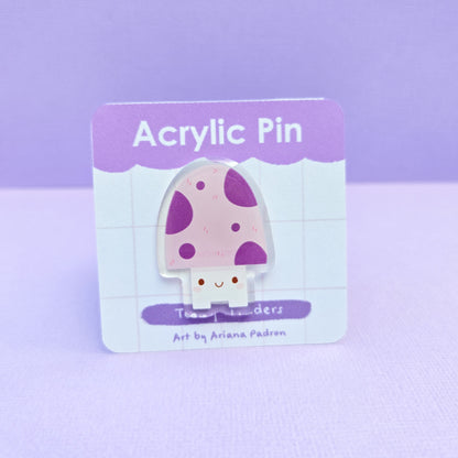 Mushroom Acrylic Pins