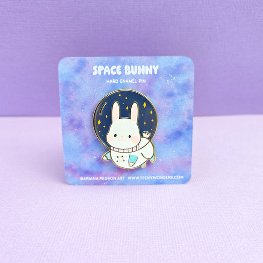 Space Bunny Enamel Pin