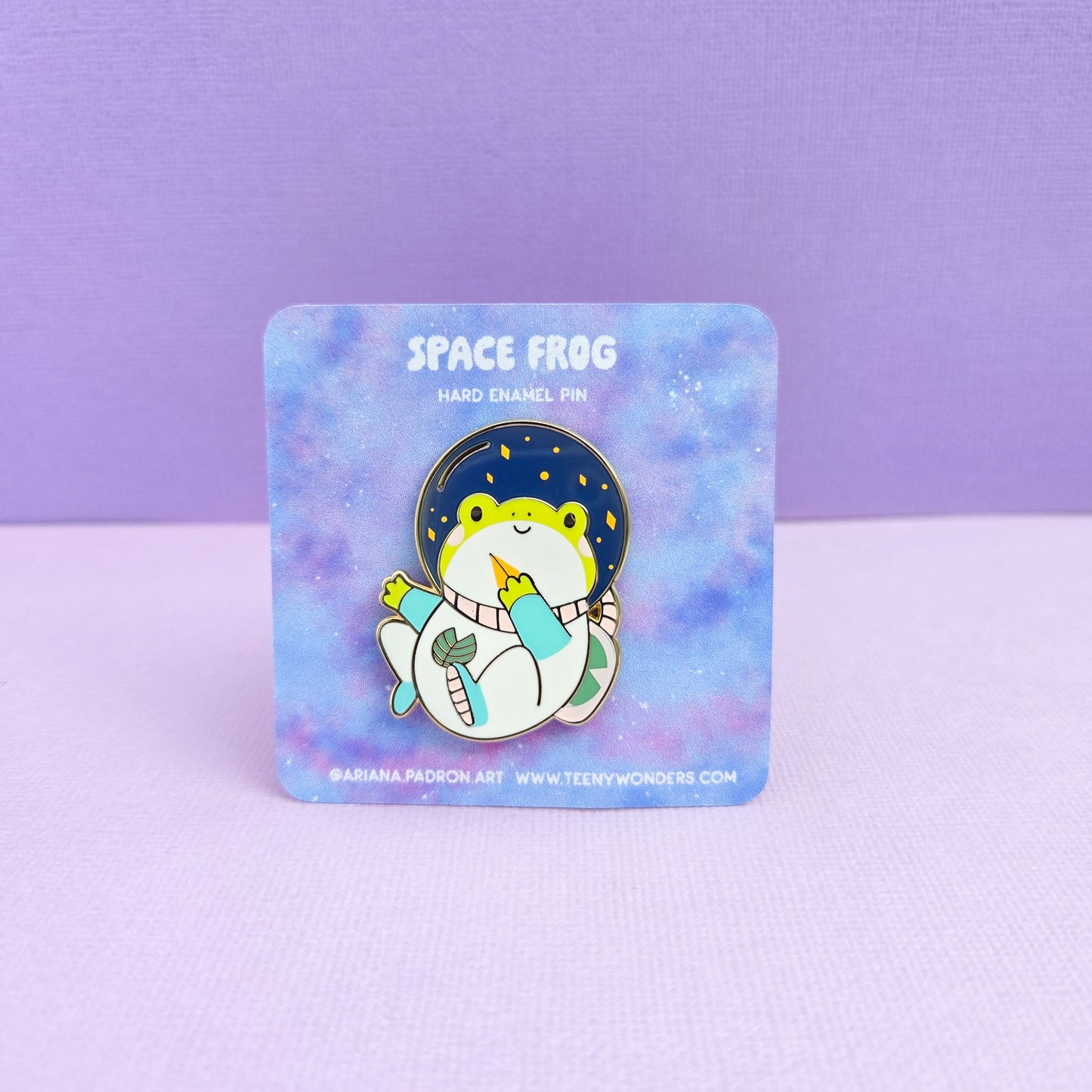 Space Frog Enamel Pin