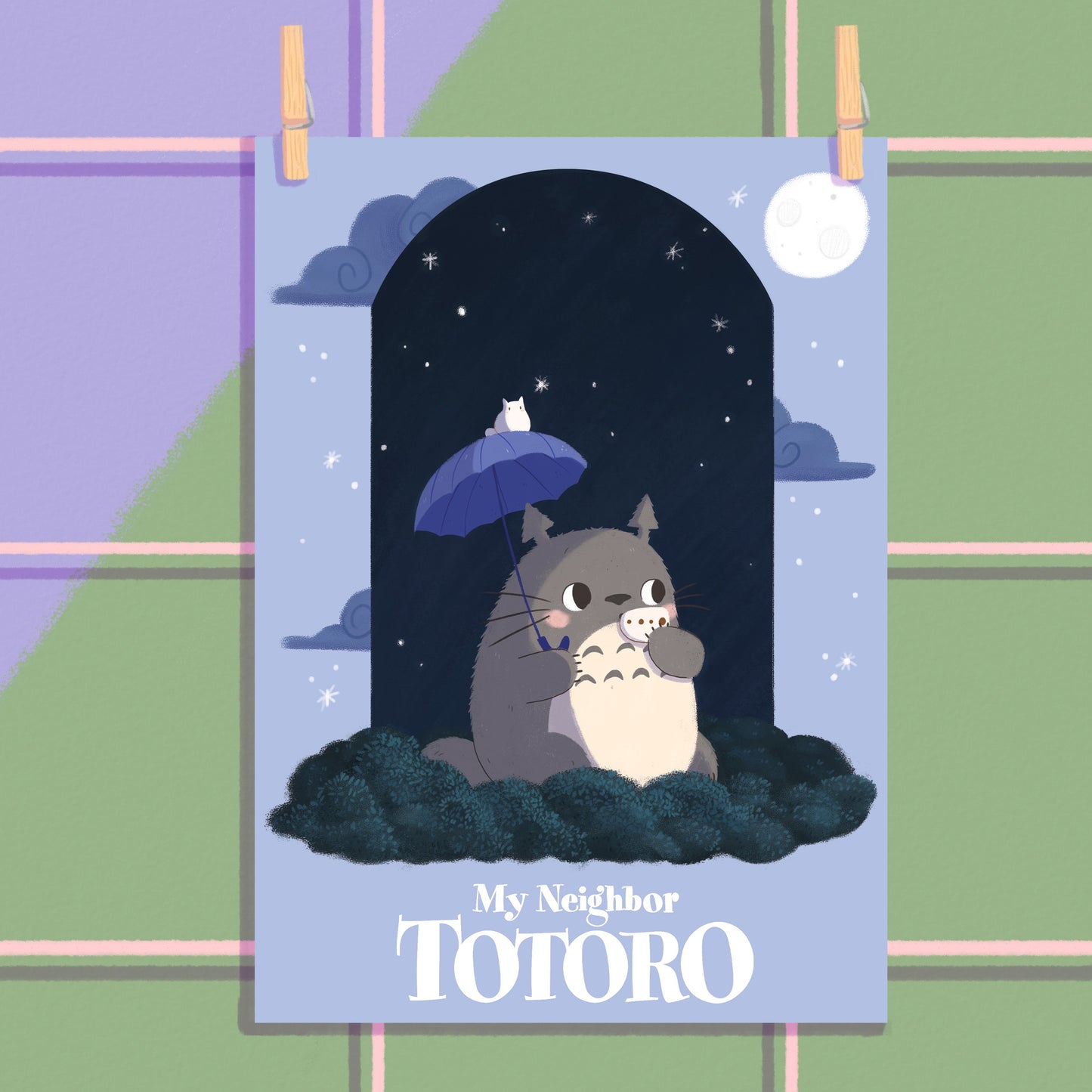 Totoro, under the Moonlight